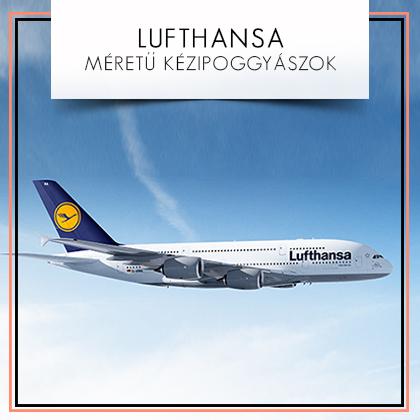 Lufthansa méretű kézipoggyászok: A Lufthansa fedélzetére ingyenesen felvihető 1 darab 50x40x23cm kézipoggyász, vagy 1 darab 57x54x15cm összehajtható ruhatartó z...