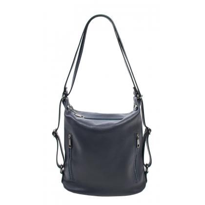 Bags and more Palmira Sötétkék Női Bőr Válltáska és Hátizsák