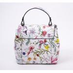 Bags and more Arabella Fehér-virágos Női Bőr Kézitáska