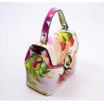 Bags and more Arabella Pink-virágos Női Bőr Kézitáska