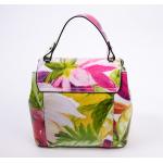 Bags and more Arabella Pink-virágos Női Bőr Kézitáska