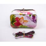 Bags and more Arabella Pink-virágos Női Bőr Kézitáska