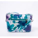 Bags and more Milla Kék Virágos Női Bőr Oldaltáska