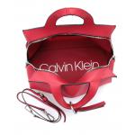 Calvin Klein Neat Large Tote Piros Női Bőr Kézitáska
