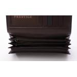 Prestige Pr72015-5 Zippes Sötétbarna Női Bőr Pénztárca