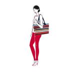 Reisenthel Shopper e1 Artist Stripes Sötétkék Női Válltáska