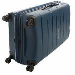 Roncato Flight DLX Bővíthető Kék Nagy bőrönd