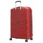 Roncato Flight DLX Bővíthető Piros Nagy bőrönd