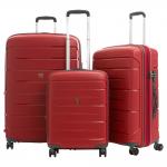 Roncato Flight DLX Bővíthető Piros Közepes Bőrönd