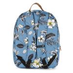The Pack Society Classic Backpack Blue flower Világos kék Hátizsák